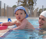 Image1: Baby Swimming in action